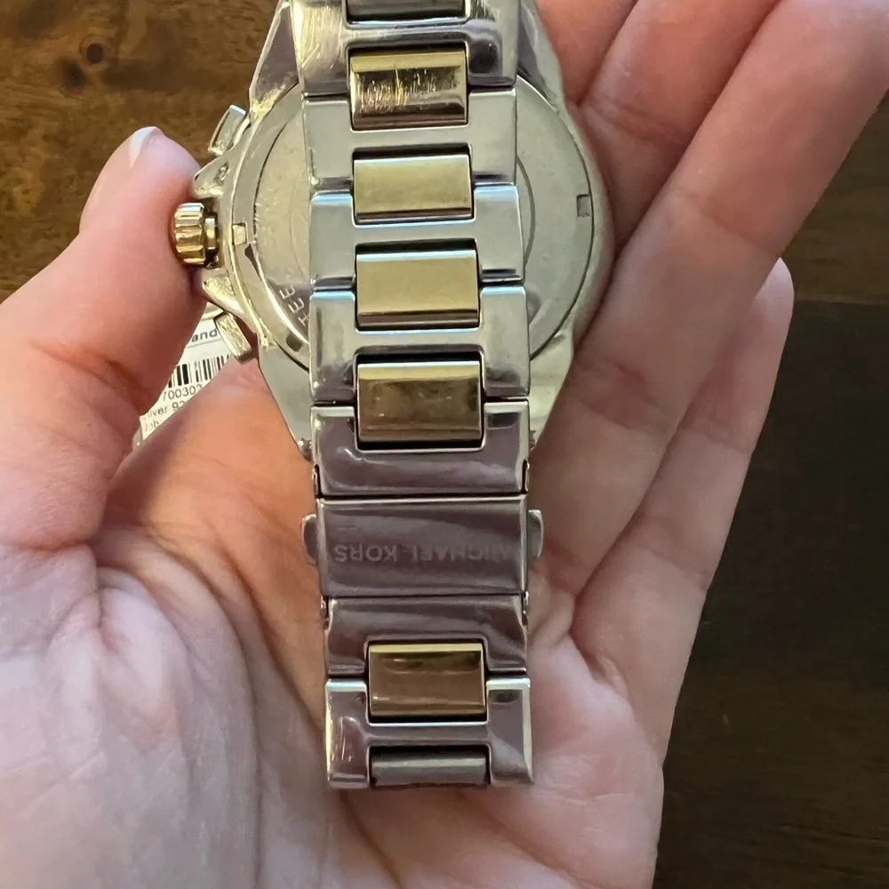 Authentic Michael Kors Silver and Gold Women’s Watch - Picture 5 of 5